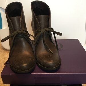 Indigo booties by Clark’s Water Row
